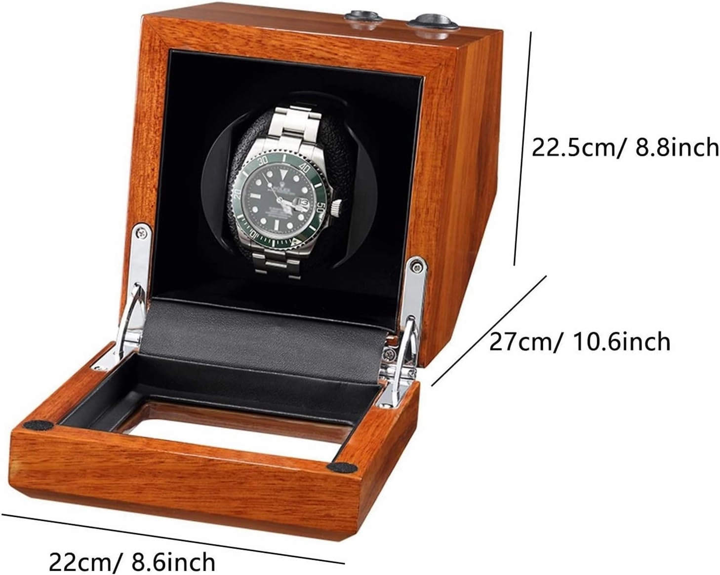 Solid Wood Watch Winder for Automatic Watch Soft Flexible Watch Pillows 4 Rotation Mode Setting Super Quiet Motor It's so Kind of You (White 3 0)