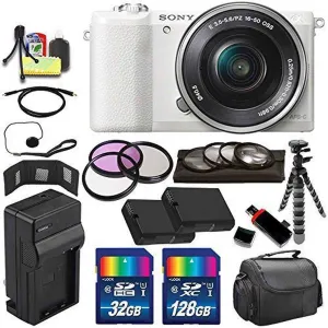 Sony Alpha a5100 Mirrorless Digital Camera with 16-50mm Lens (White)   Battery   Charger   160GB Bundle 8 - Internationa