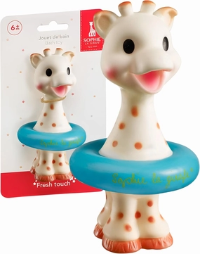 Sophie la girafe, Fresh Touch Bath Toy | Colors May Vary (Blue or Yellow) | Fun Toy That Floats & Sprays Water When Pressed
