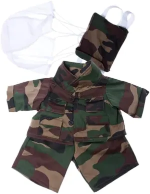 Special Forces Camos Outfit for Stuffed Toys, Fit Most 14-18 Inch Soft Toys - Build-a-Bear Armed Forces Uniform for Your Teddy Bear Friends