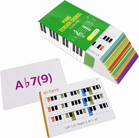 Spedemy Piano Tension Chord Flashcards in Gift Box - Color- Coded Flash Cards for 132 Chords - 11 Frequent Chords, 12 Keys - Fun Educational Flashcards for Piano, Music Learners