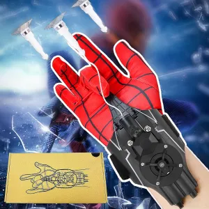 Spider Web Shooters String Shooters and Dart Launcher Toy Spider Gloves with Web-Shooters Superhero Role-Play Web Shooter for Kid