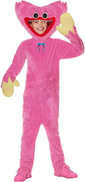 Spirit Halloween Poppy Playtime Kissy Missy Costume | Officially Licensed | Fuzzy Pink Kissy Missy Jumpsuit