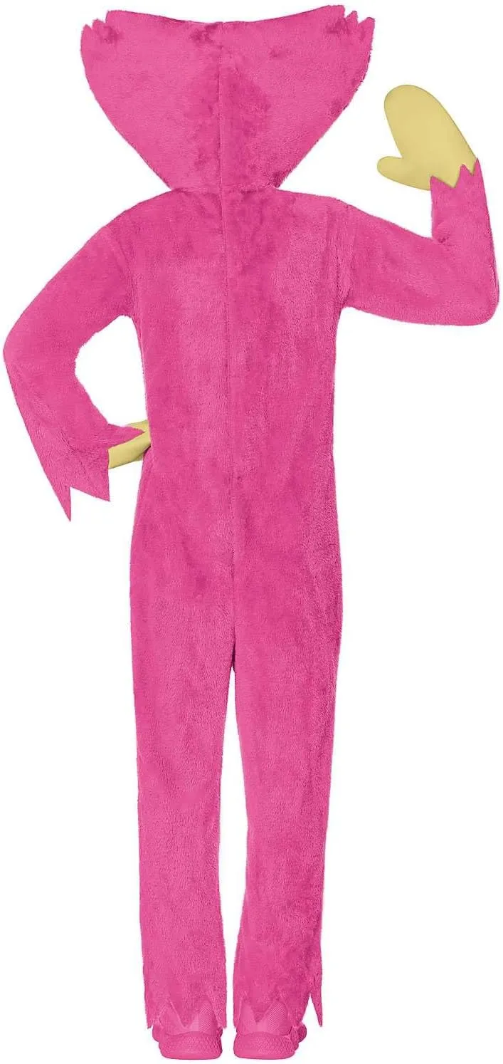 Spirit Halloween Poppy Playtime Kissy Missy Costume | Officially Licensed | Fuzzy Pink Kissy Missy Jumpsuit