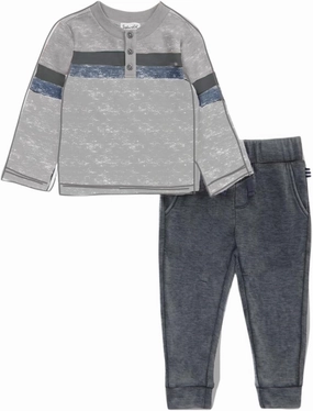 Splendid baby-boys Shore Stripe Long Sleeve Set
