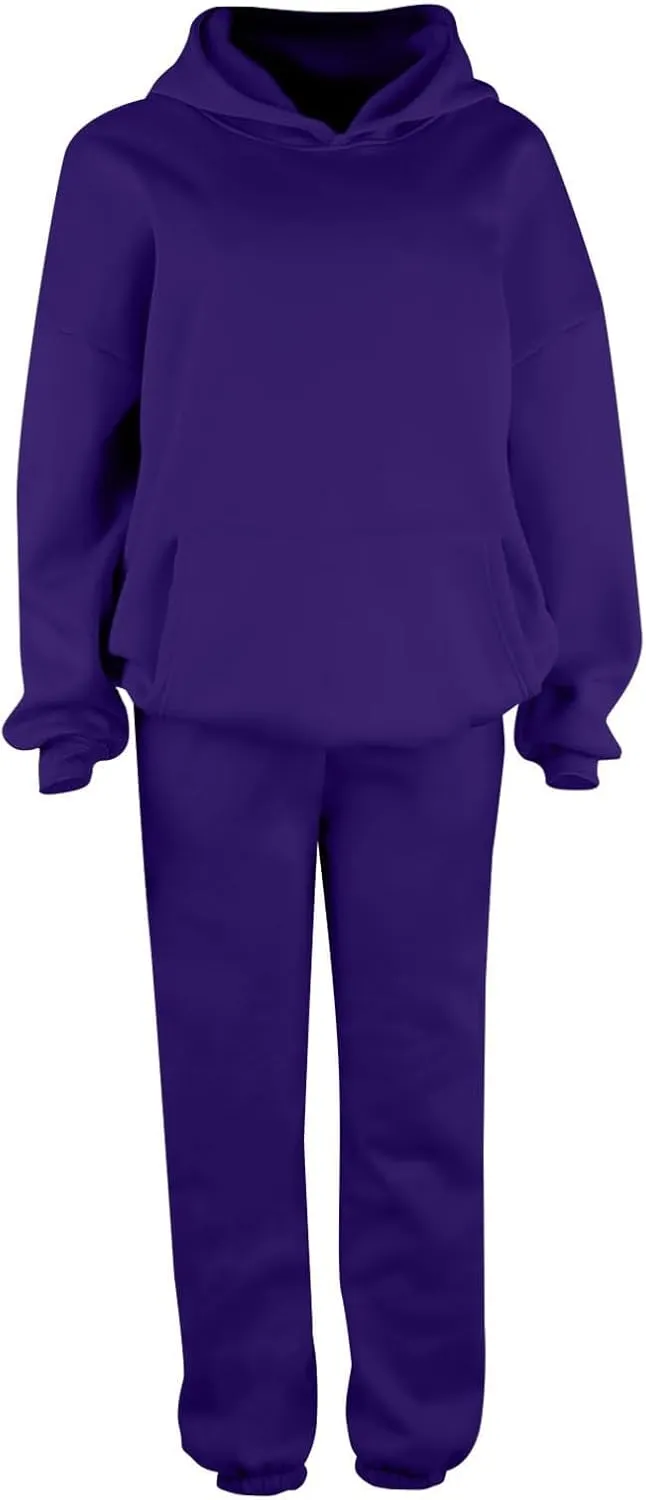 Spring Travel Outfits Daily Solid Color Pants Spring and Autumn Set Loose Baggy Wide Leg Pants Comfortable Sets