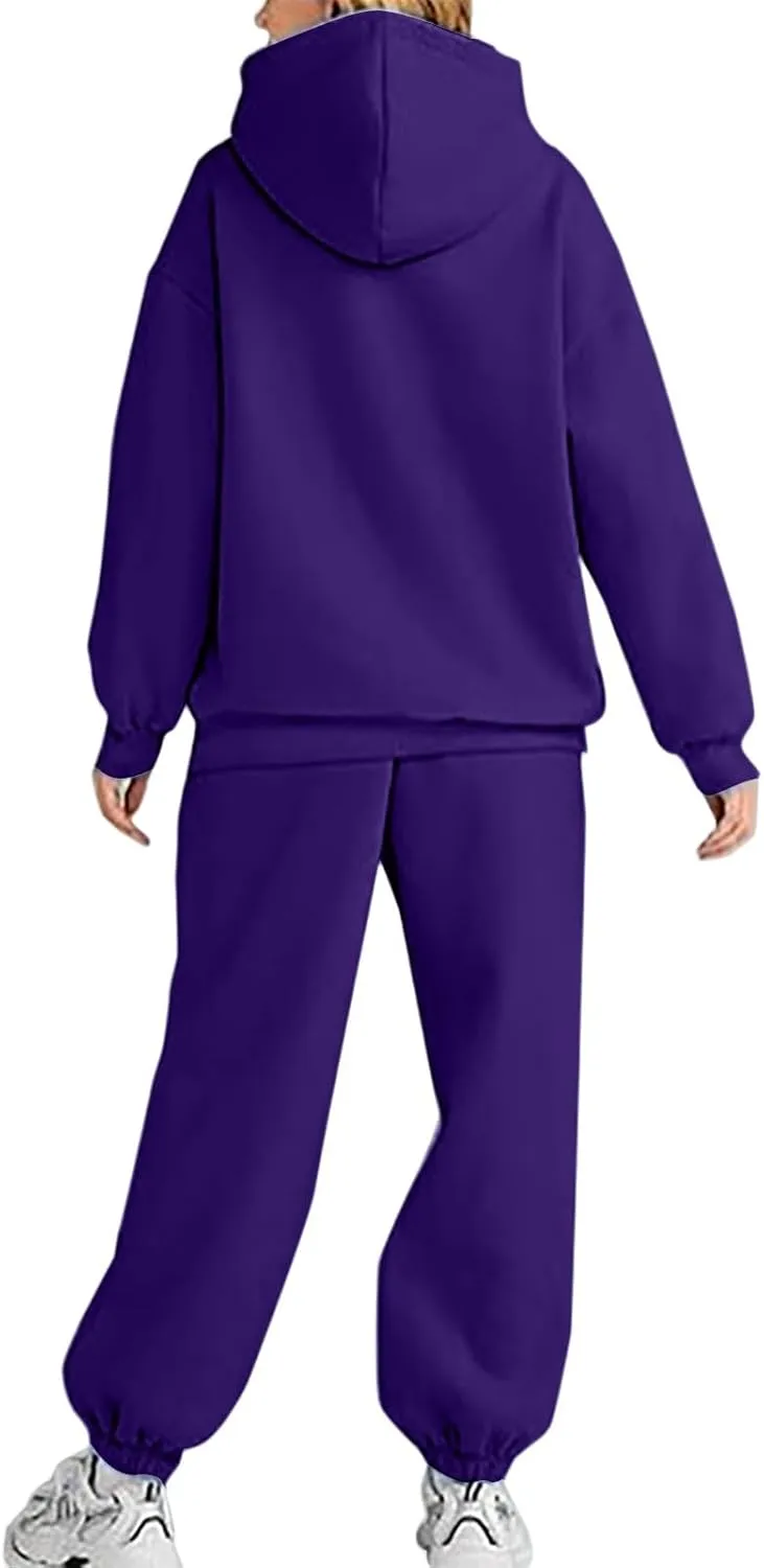 Spring Travel Outfits Daily Solid Color Pants Spring and Autumn Set Loose Baggy Wide Leg Pants Comfortable Sets