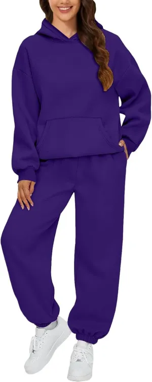 Spring Travel Outfits Daily Solid Color Pants Spring and Autumn Set Loose Baggy Wide Leg Pants Comfortable Sets