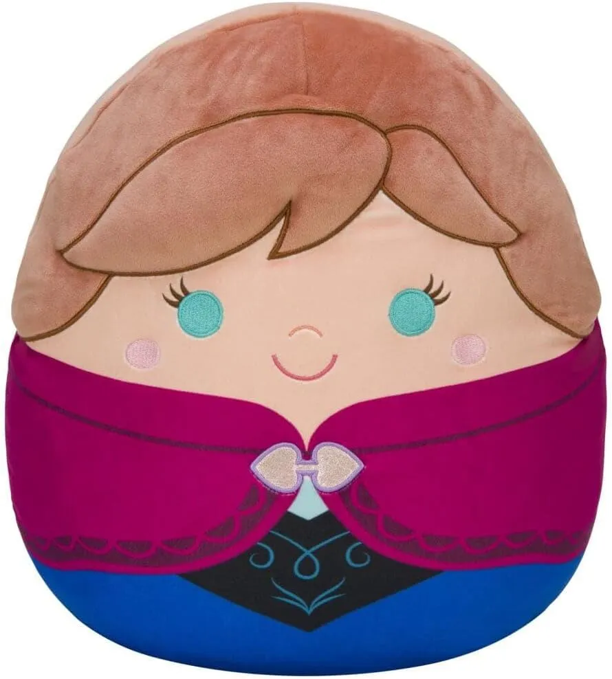 Squishmallows Official Kellytoy Disney Characters Squishy Soft Stuffed Plush Toy Animal (10 Inch, Anna)