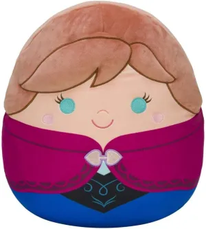 Squishmallows Official Kellytoy Disney Characters Squishy Soft Stuffed Plush Toy Animal (10 Inch, Anna)