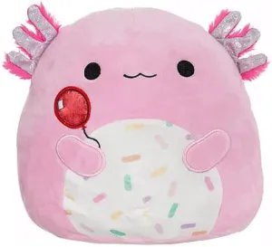 Squishmallows Official Kellytoy Plush 8 Inch Squishy Soft Plush Toy Animals (Archie Axolotl (with Balloon))
