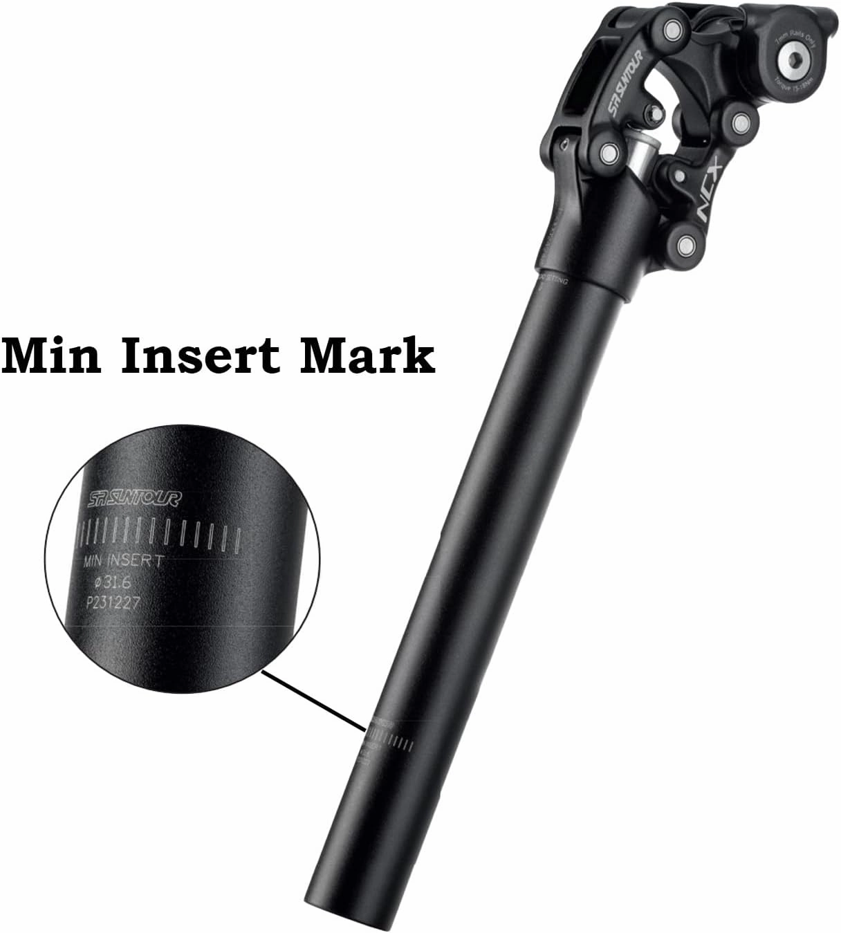 SR SUNTOUR NCX Suspension Seatpost SP12/SP25 - 350mm
