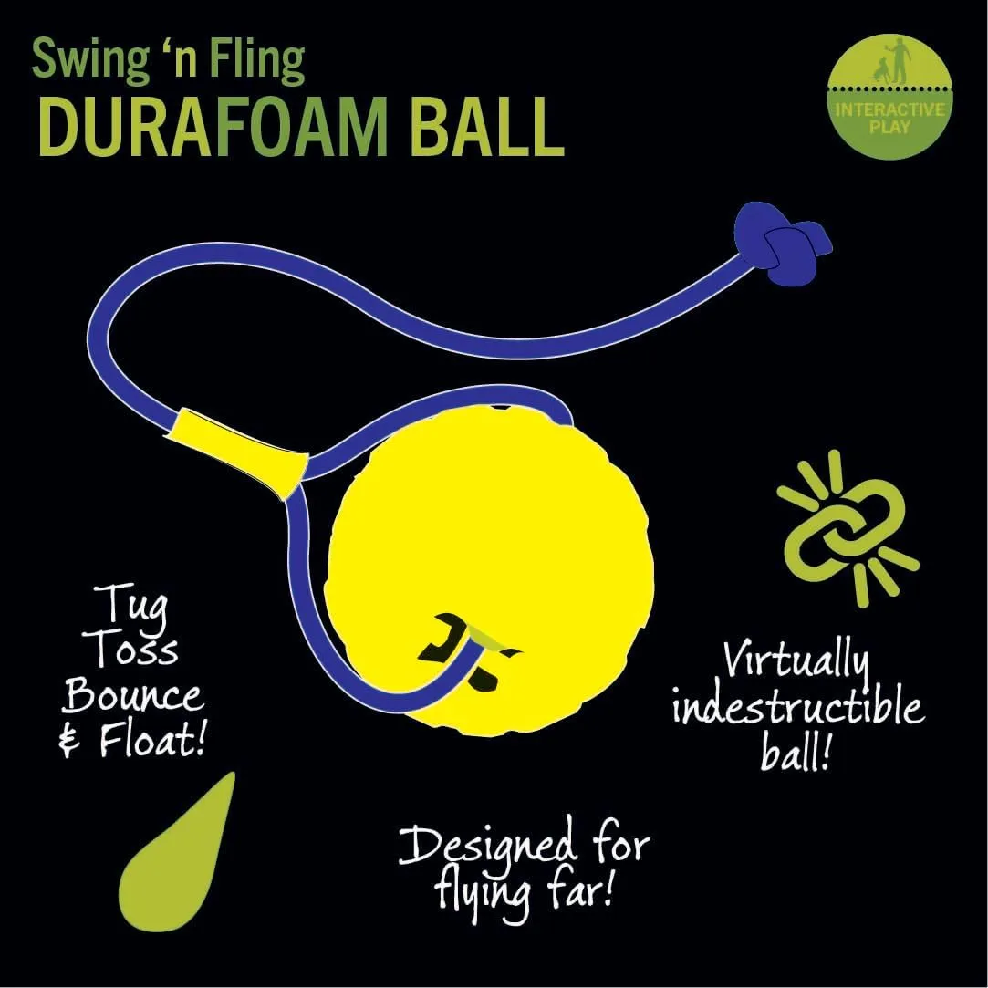 Starmark Swing 'n Fling DuraFoam Ball Dog Toy Large