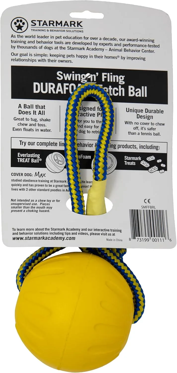 Starmark Swing 'n Fling DuraFoam Ball Dog Toy Large