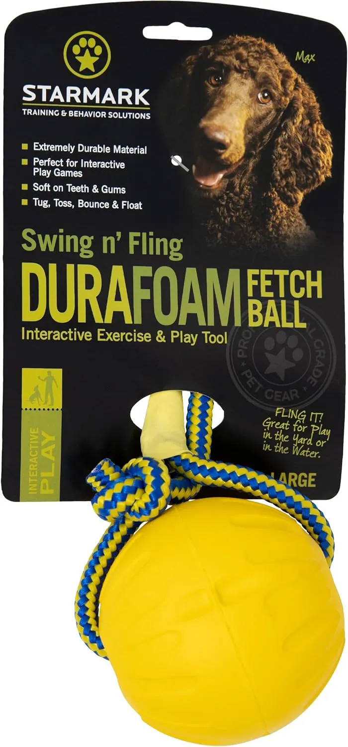 Starmark Swing 'n Fling DuraFoam Ball Dog Toy Large