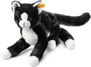 Steiff 099366 Mimi Cat Plush Animal Toy, Black/White ,12 inches