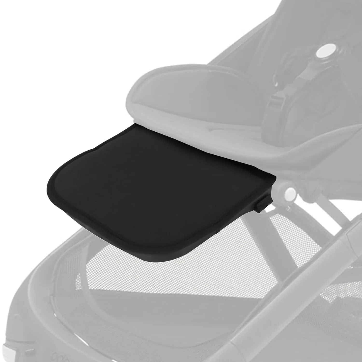 Stroller Leg Rest & Cushion Compatible with Bugaboo Butterfly – Leg Support Extension with Soft Cushion Pad, Comfortable Footrest for Baby, Easy to Install Stroller Accessory – Black