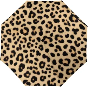 Supdreamc Windproof Rainproof Automatic Umbrellas for Kids Women Men, Golf Umbrellas with Ergonomic Handle, Auto Open and Close Button, Wild Animal Leopard Print