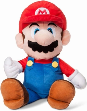 Super Mario Bros. The Real Thing 22-Inch Plush Pillow, Mario Plushie Toy | Decorative Pillows for Bed, Kids Room Essentials, Home Decor Accessories | Video Game Gifts And Collectibles