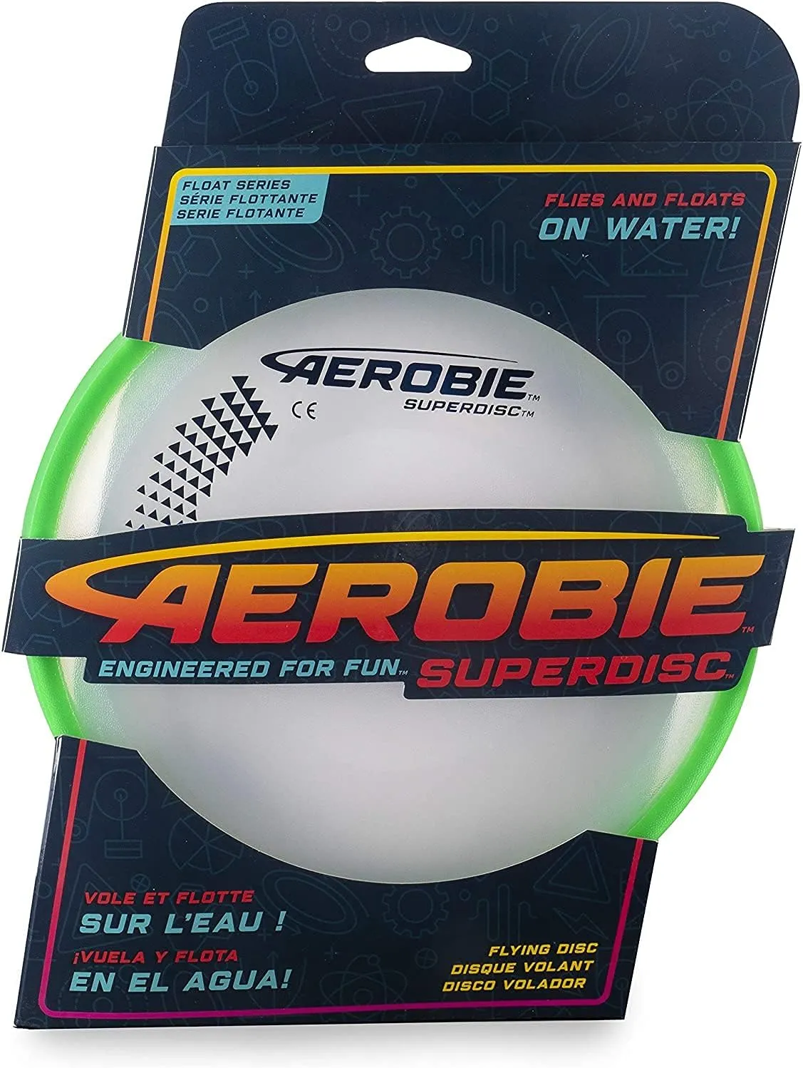 Superdisc 10" Inch Diameter Frisbee - Cushioned Edge Outdoor Flying Disc Toy (4-Pack)