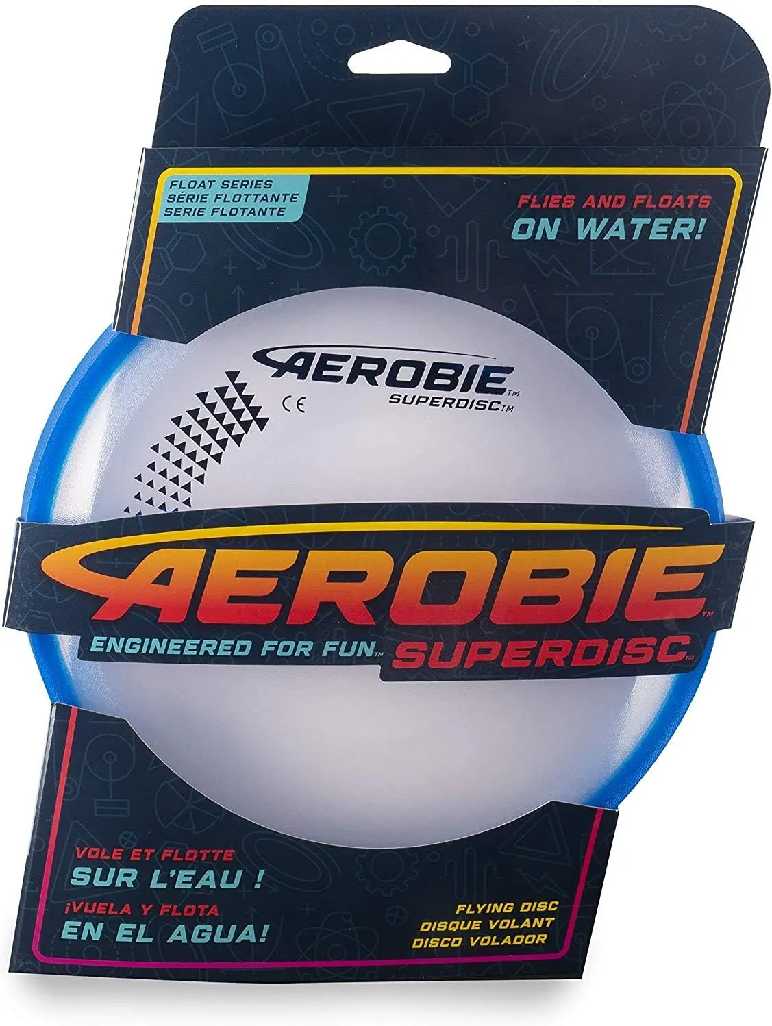 Superdisc 10" Inch Diameter Frisbee - Cushioned Edge Outdoor Flying Disc Toy (4-Pack)
