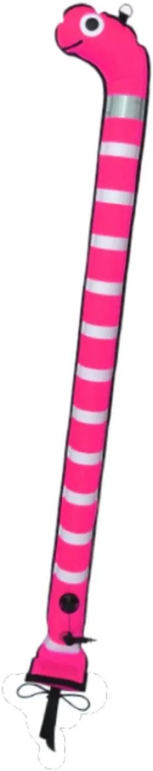 Surface Marker Buoy, Closed Bottom, Water Sports, Underwater Marking, Divers Location, Marker Signal Tube, Pink