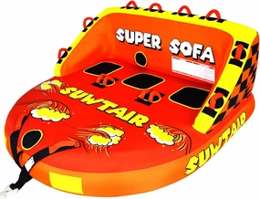 SUWTAIR Towable Tubes for Boating,Pull Tube, Super Sofa Tubes for Boats,Inflatable Boat Tube,Front&Back Tow Points w/Heavy-Duty Thick Nylon Cover for Water Sports
