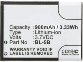 Synergy Digital Camera Battery, Compatible with VODAFONE Mini D101 Digital Camera, (Li-ion, 3.7, 900mAh) Ultra High Capacity, Replacement for iSpan BTA002 Battery
