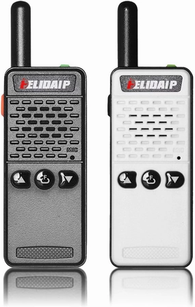 T-M2 Ultra Mini Walkie Talkies,Two Way Radio Long Range Rechargeable,Portable 2 Way Radio Small Walkie Talkie for Adults for Cruise Hiking Hunting Skiing Supermarket (Black&White,2 Pack)
