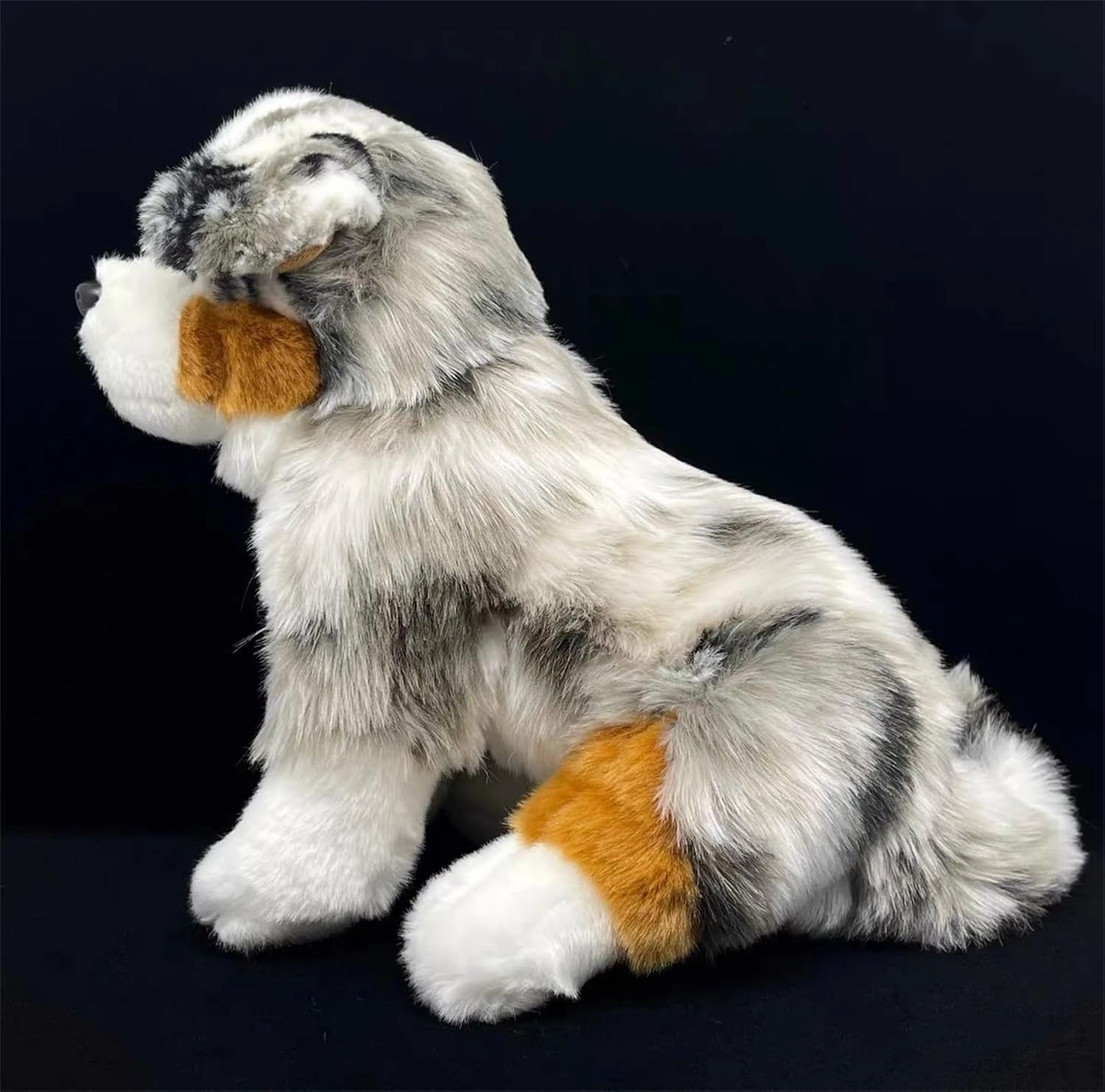 TAMMYFLYFLY Pugsly Pug Plush Stuffed Animal Puppy Dog, 12 inches (Australian Shepherd)