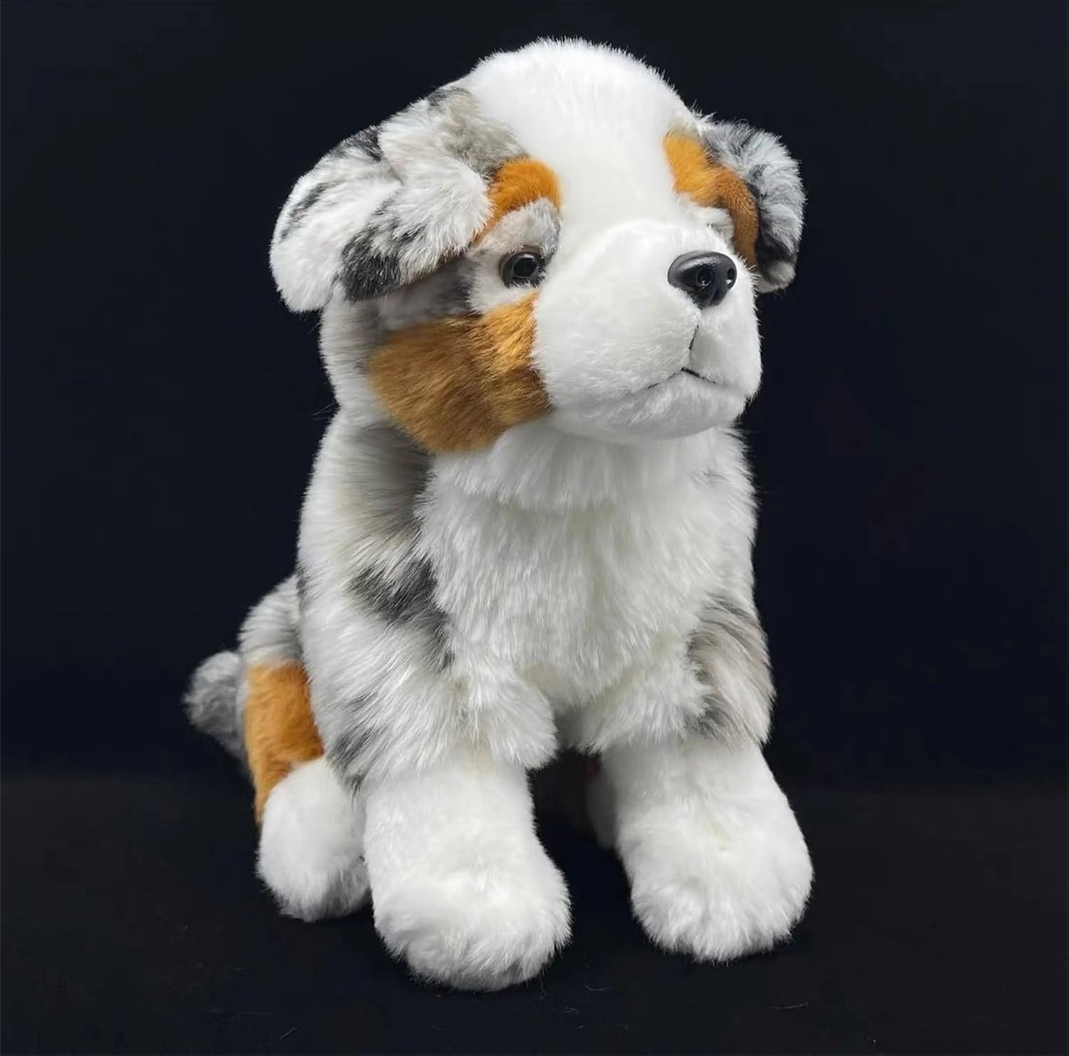 TAMMYFLYFLY Pugsly Pug Plush Stuffed Animal Puppy Dog, 12 inches (Australian Shepherd)