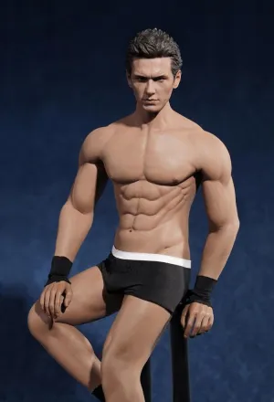 TBLeague 12" Male Seamless Action Figures-Realistic Silicone Body with Male Genitals -1/6 Scale Super Flexible Male Figure Dolls for Arts/Drawings/Photography (M33)