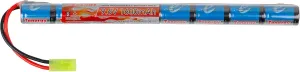 Tenergy Airsoft Battery 9.6V 1600mAh NiMH Stick Battery High Performance Stick Type Batteries w/Mini Tamiya Connector for Airsoft