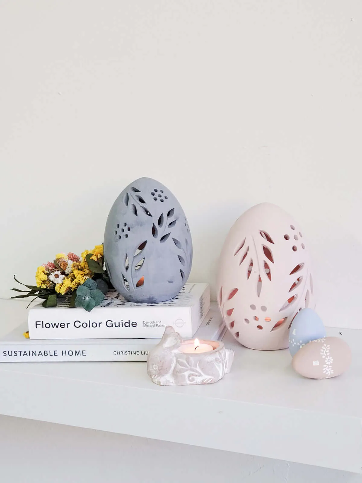 Terracotta Egg Lantern - Set of 2