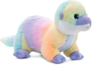 The Petting Zoo River Otter Stuffed Animal Plushie, Ombrez Wildlife Animals, Rainbow Running River Otter Plush Toy 20 inches