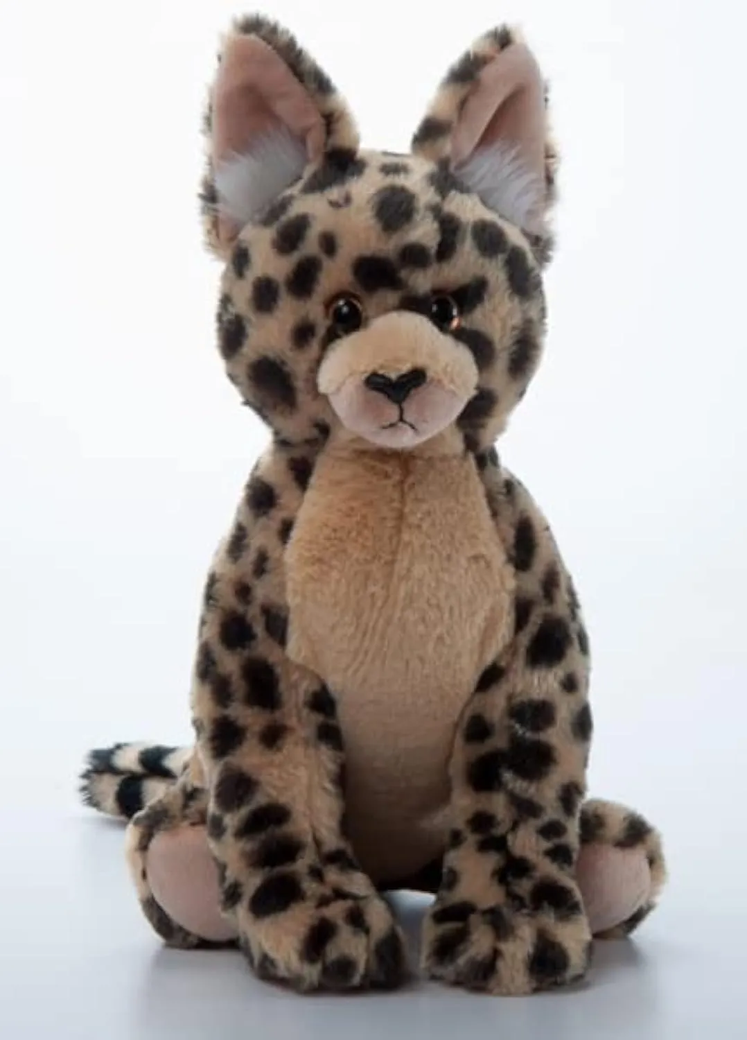 The Petting Zoo Serval Stuffed Animal Plushie, Gifts for Kids, Wild Onez Zoo Animals, Serval Plush Toy 12 inches