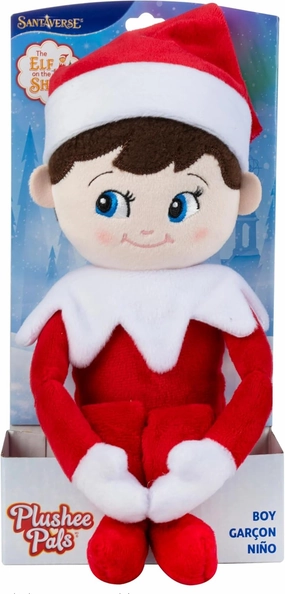 The Elf on the Shelf Plushee Pals - 17-inch The Elf on the Shelf Scout Elf Plush Toys Blue Eyed Boy- Huggable and Lovable Stuffed Elf Plush