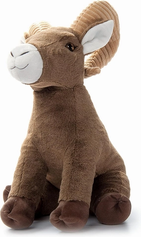 The Petting Zoo Big Horn Sheep Stuffed Animal Plushie, Gifts for Kids, Wild Onez Wildlife Animals, Jumbo Big Horn Sheep Plush Toy 20 inches
