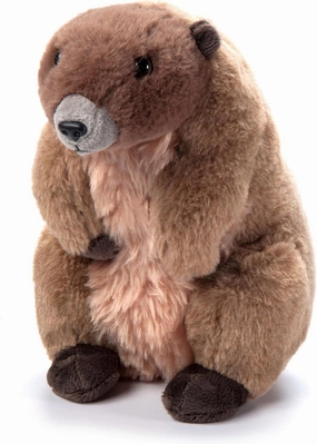 The Petting Zoo Marmot Stuffed Animal Plushie, Gifts for Kids, Wild Onez Animals, Marmot Plush Toy, 9 inches