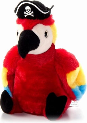 The Petting Zoo Parrot Stuffed Animal Plushie, Gifts for Kids, Pirate Animals, Pirate Parrot Plush Toy 10 inches