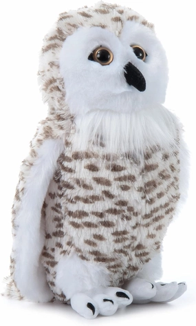 The Petting Zoo Snowy Owl Stuffed Animal Plushie, Gifts for Kids, Wild Onez Zoo Animals, White Owl Plush Toy 12 Inches