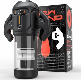 Thrusting and Rotating Male Masturbator - Unique Male Sex Toys Thrusting on Shaft Rotating on Glans for 4 Speeds, Sex Toys for Men with Handles & Digital Display & One-Click Burst, Sergeant Major