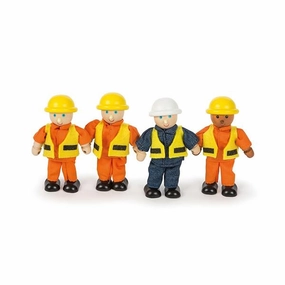 Tidlo Builder Dolls Flexible 4 Piece 11cm 3yrs 