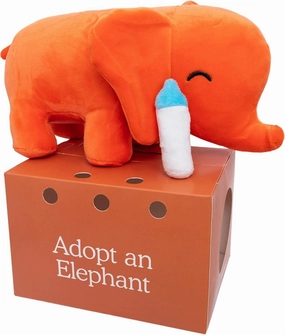 Timmy 9" Baby Elephant Plushie with Milk Bottle - Adopt Me Plushies, Stuffed Animal, Cute Plushies