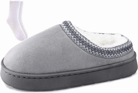 TOCONFFON Women's Fuzzy Cozy Warm Slippers Lightweight Platform House Slippers Fluffy Anti-Skid Plush Memory Foam Indoor Outdoor Home Shoes
