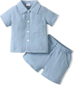 Toddler Baby Boy Clothes Summer Outfits Cotton Short Sleeve T-Shirt Dinosaurs Shorts Set Boy Clothes Outfits Set