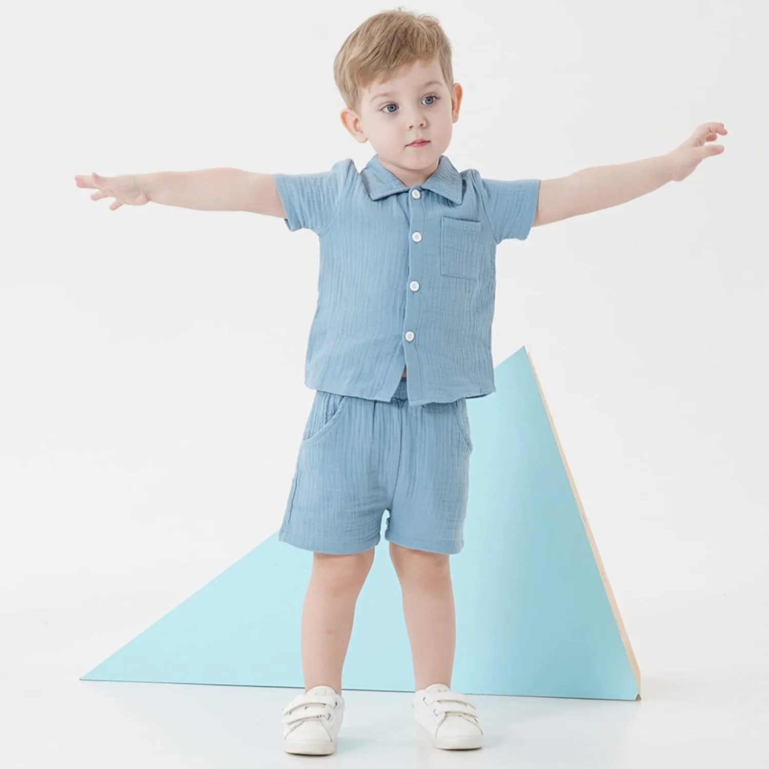 Toddler Baby Boy Clothes Summer Outfits Cotton Short Sleeve T-Shirt Dinosaurs Shorts Set Boy Clothes Outfits Set