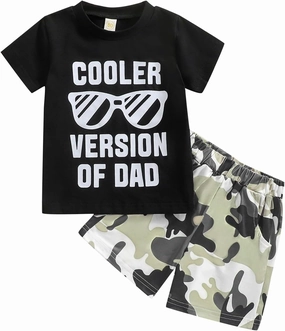 Toddler Baby Boys Summer Outfits Short Sleeve T-Shirt and Shorts Clothes Set