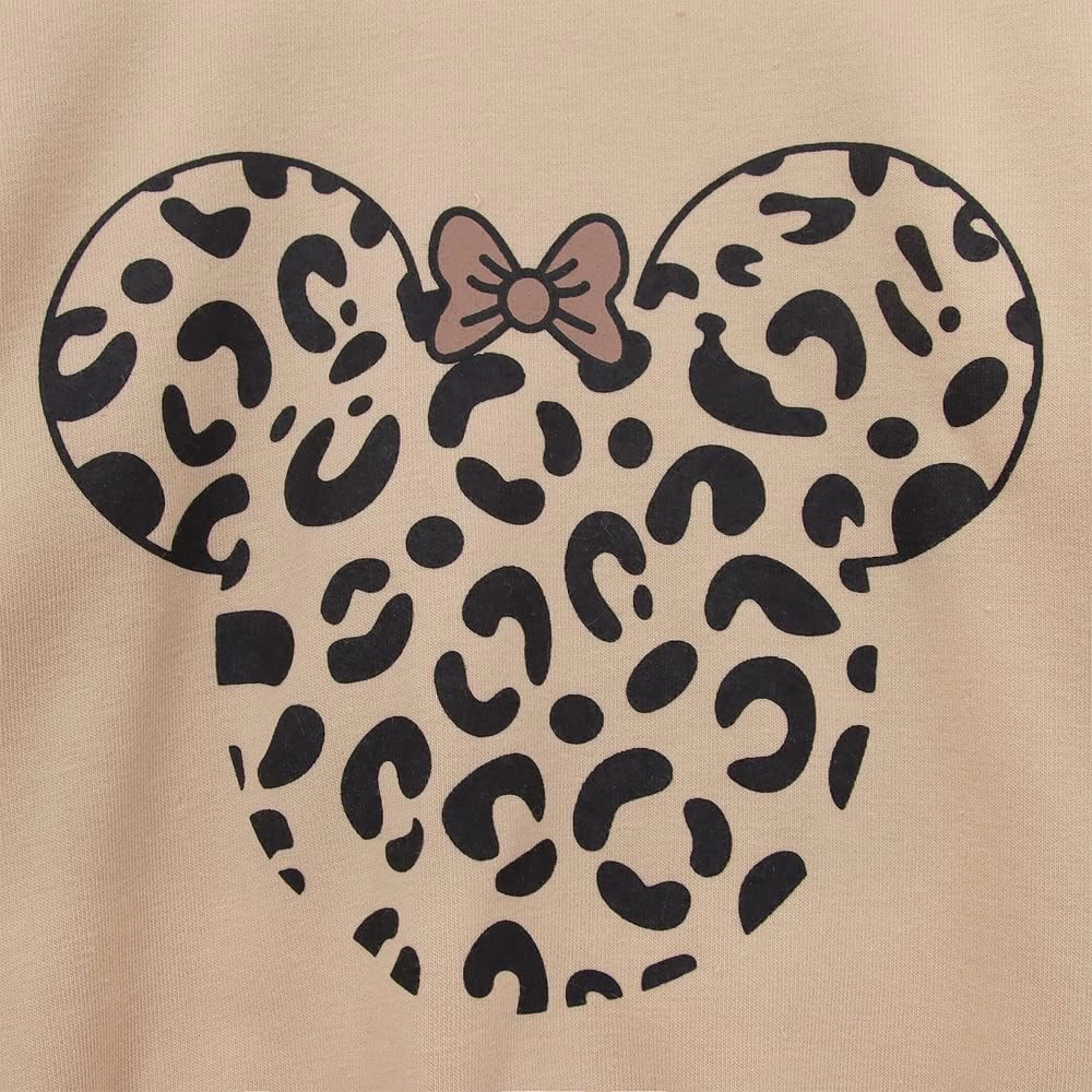 Toddler Baby Girl Leopard Fall Clothes Long Sleeve Pullover Crew Neck Top Sweatshirt Pants Casual Winter Outfits