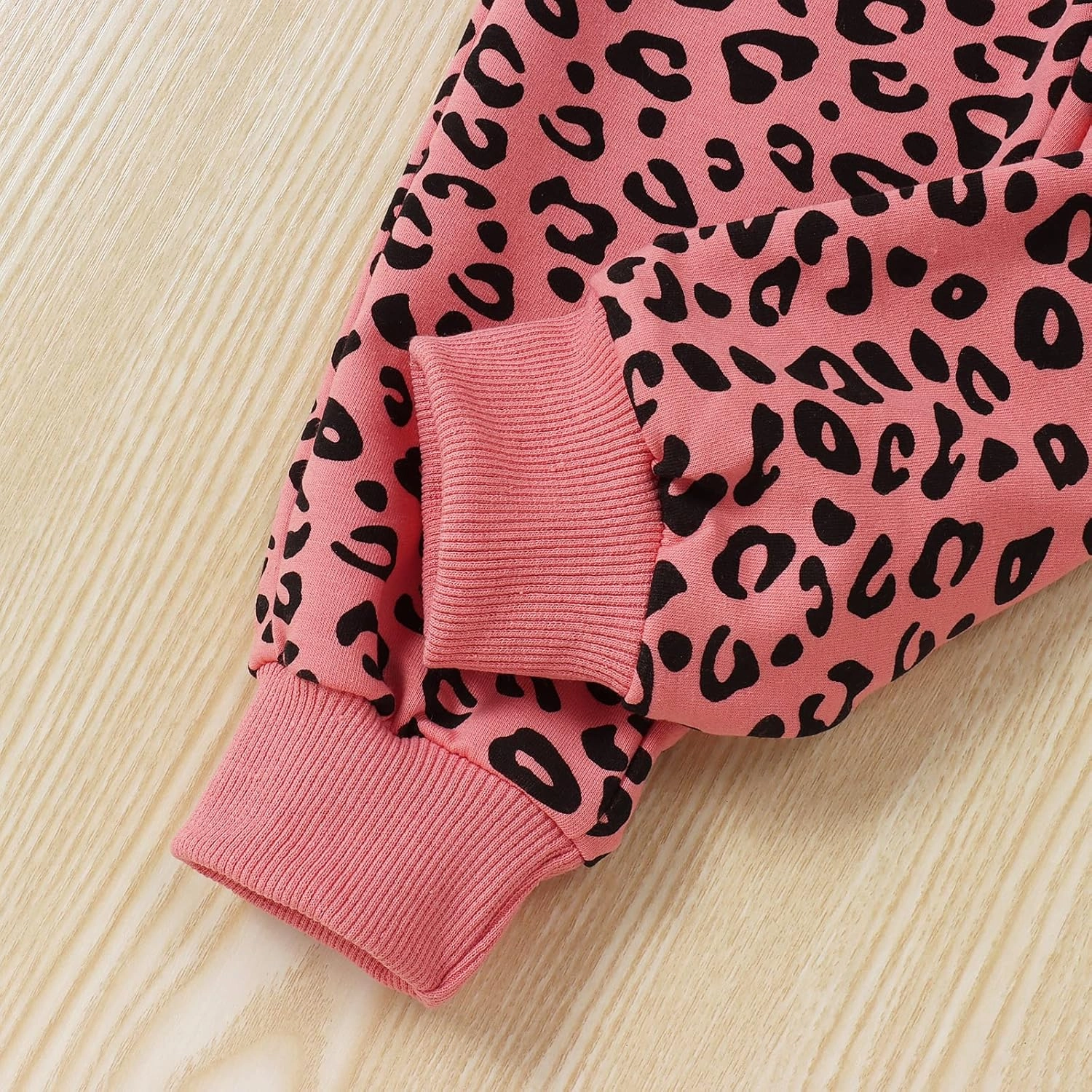 Toddler Baby Girl Leopard Fall Clothes Long Sleeve Pullover Crew Neck Top Sweatshirt Pants Casual Winter Outfits